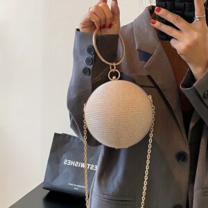 Alternative view of Light Luxury Spherical Bag Fashionable Versatile Round Ball Handbag