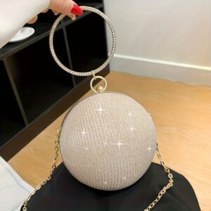 Light Luxury Spherical Bag Fashionable Versatile Round Ball Handbag