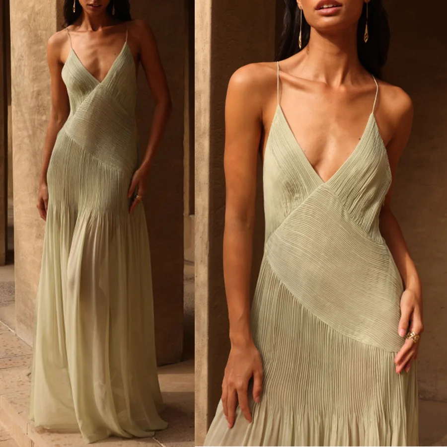 Boutique Wholesale 2026 Summer New Fashionable Suspender Sexy Casual Loose Women's Dress - Image 2
