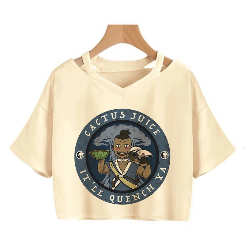 Avatar The Last Airbender T Shirt Women Kawaii Crop Top Anime Appa Tshirt Funny Cartoon Graphic Tee Shirt Fashion T-shirt Female - Image 10