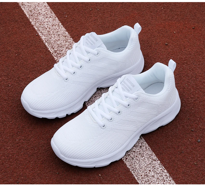 New Sneakers Women Casual Shoes Fashion Breathable Walking Mesh Flat Shoes Women 2024 Tenis Feminino White Ladies sports Shoes - Image 24