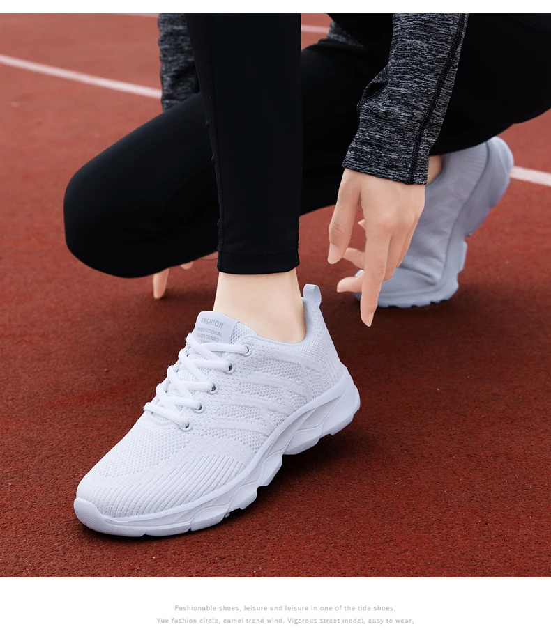 New Sneakers Women Casual Shoes Fashion Breathable Walking Mesh Flat Shoes Women 2024 Tenis Feminino White Ladies sports Shoes - Image 23