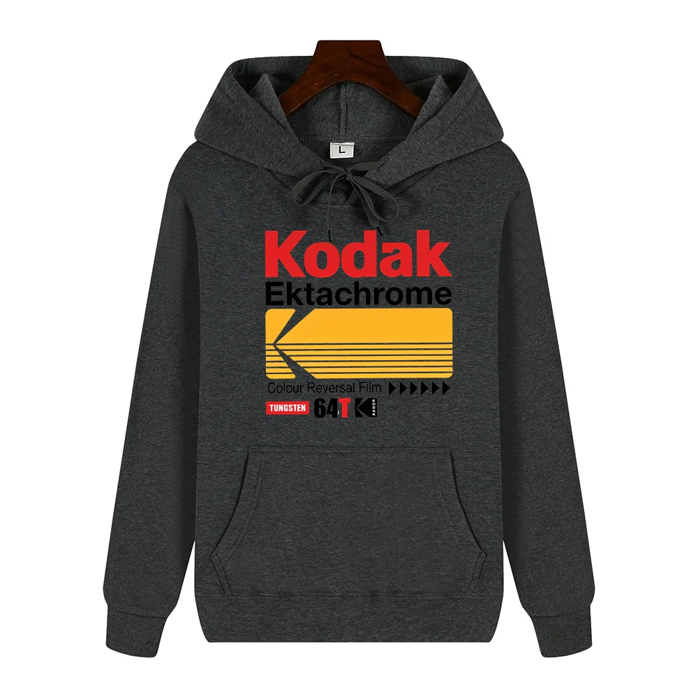 Kodak Brand Retro Trendy Print Autumn Winter Men Hoodie Daily Outdoor Sports Casual Warm Fashionable Y2K Streetwear Top Clothing - Image 9