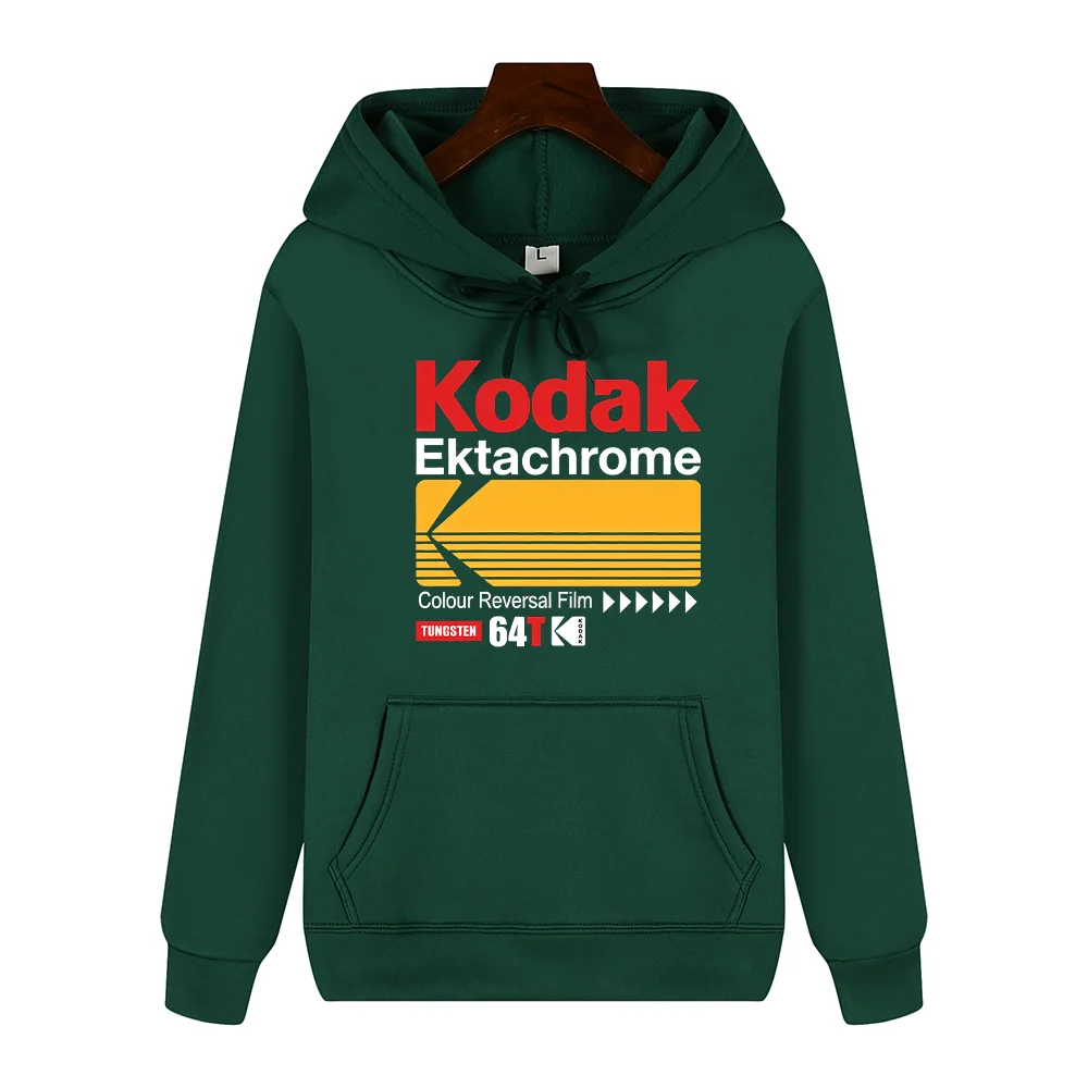 Kodak Brand Retro Trendy Print Autumn Winter Men Hoodie Daily Outdoor Sports Casual Warm Fashionable Y2K Streetwear Top Clothing - Image 4