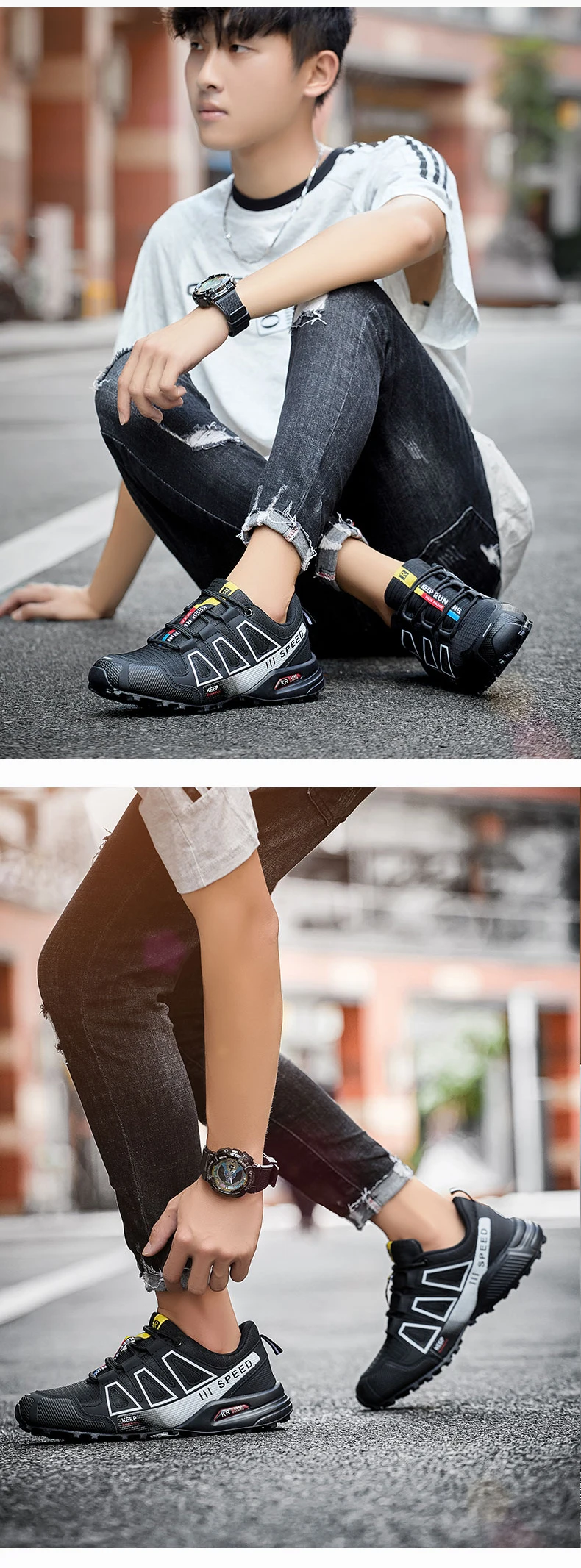 Men‘s Waterproof Hiking Shoes Outdoor Trainers Lace-up Climbing Shoes Women Trekking Sneakers Anti-slip Hunting Tactical Sneaker - Image 18