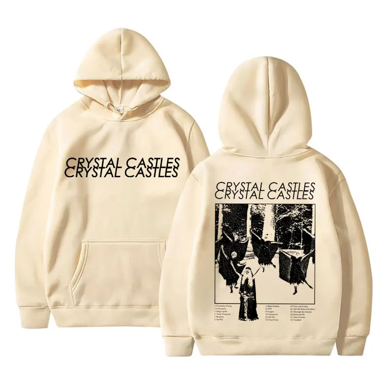 Vintage Crystal Castles Band Hoodie Men Women Gothic Punk Rock Hooded Sweatshirt Men's Fashion Loose Oversized Pullover Hoodies - Image 6