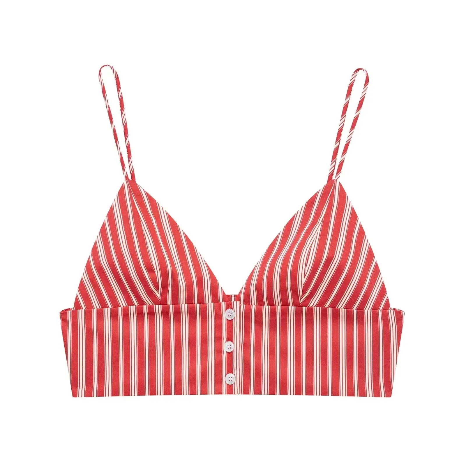 KONDALA Sexy Striped Print Women Suits V Neck Corset Short Tops High Waist Loose Skirts Fashion 2025 Summer Beach Style Sets - Image 7