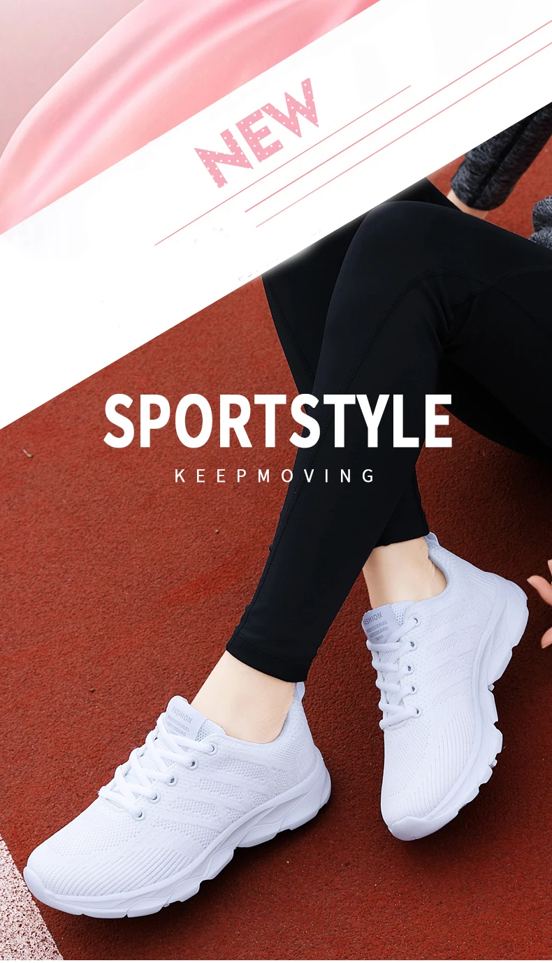 New Sneakers Women Casual Shoes Fashion Breathable Walking Mesh Flat Shoes Women 2024 Tenis Feminino White Ladies sports Shoes - Image 11