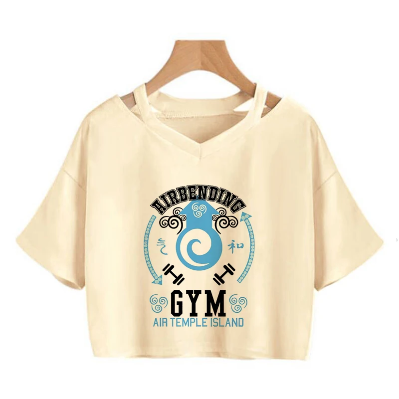 Avatar The Last Airbender T Shirt Women Kawaii Crop Top Anime Appa Tshirt Funny Cartoon Graphic Tee Shirt Fashion T-shirt Female - Image 14