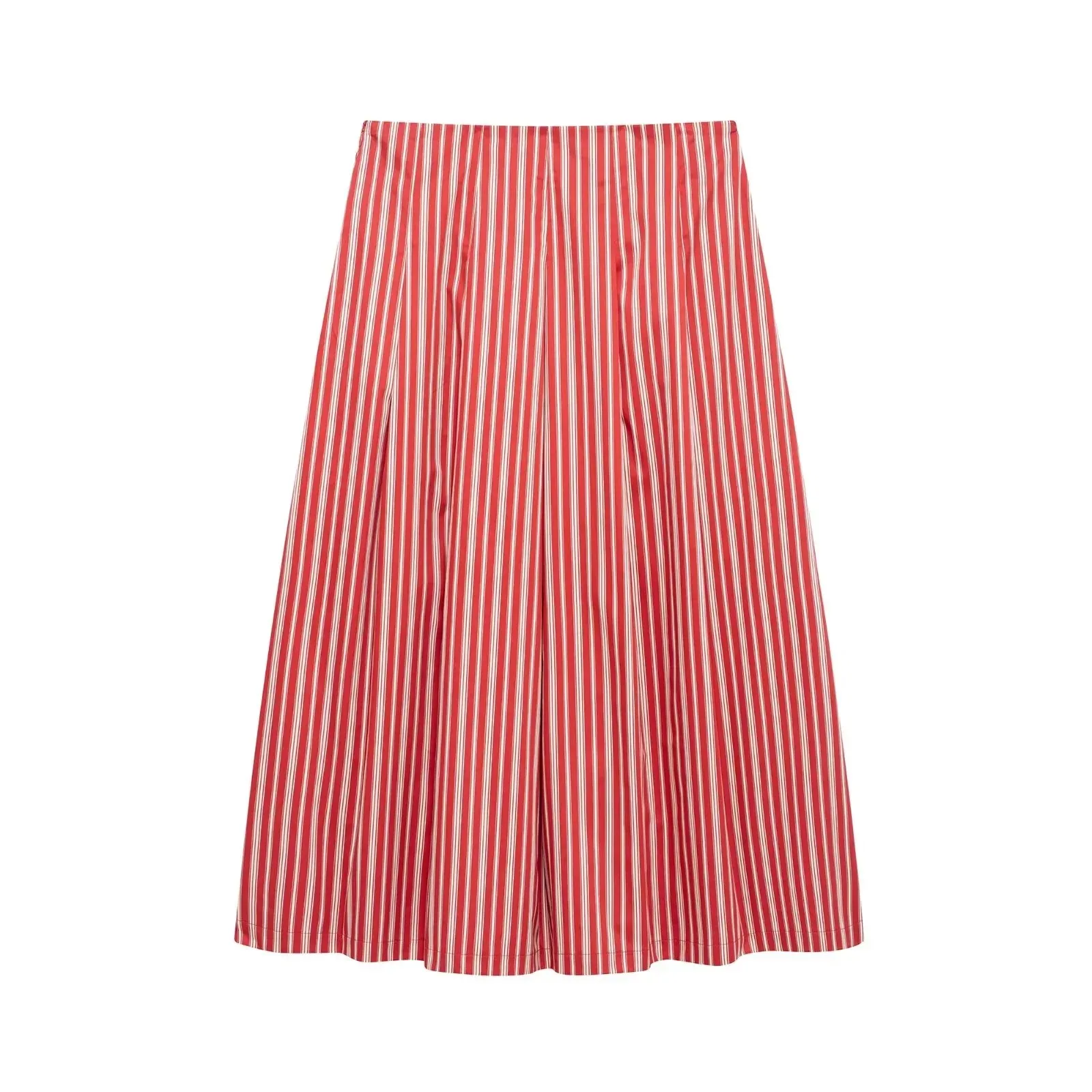 KONDALA Sexy Striped Print Women Suits V Neck Corset Short Tops High Waist Loose Skirts Fashion 2025 Summer Beach Style Sets - Image 8