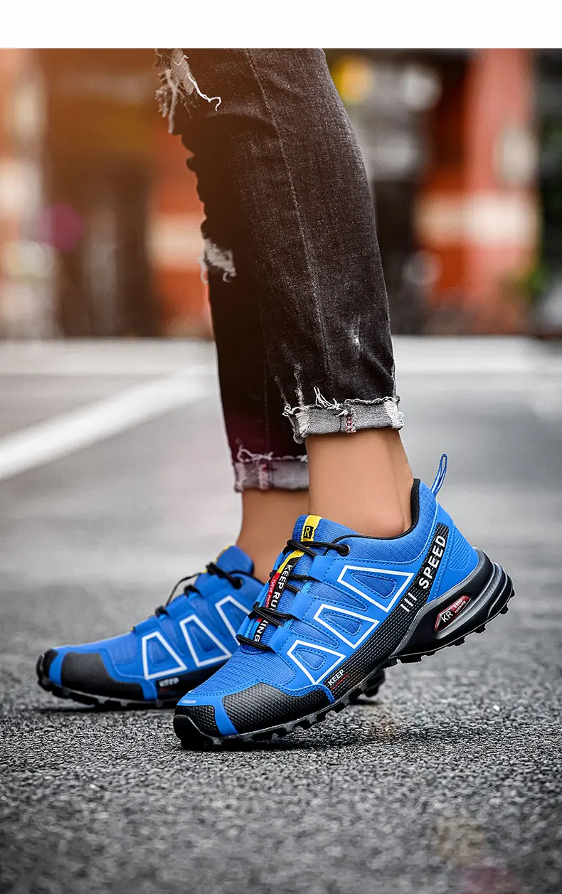 Men‘s Waterproof Hiking Shoes Outdoor Trainers Lace-up Climbing Shoes Women Trekking Sneakers Anti-slip Hunting Tactical Sneaker - Image 16