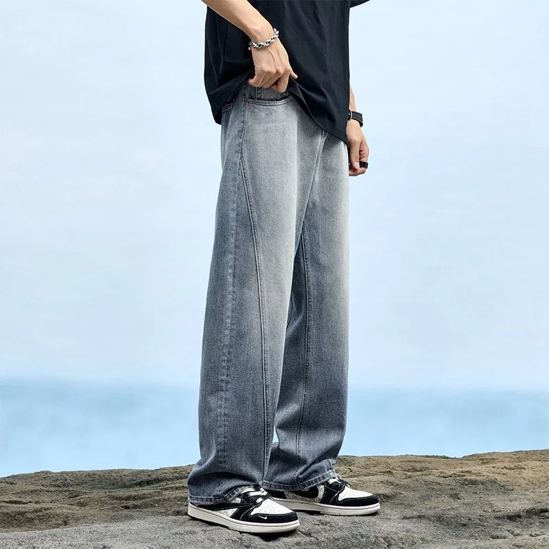 Original Design Retro Washed Unisex Jeans Casual Ripped - Image 3