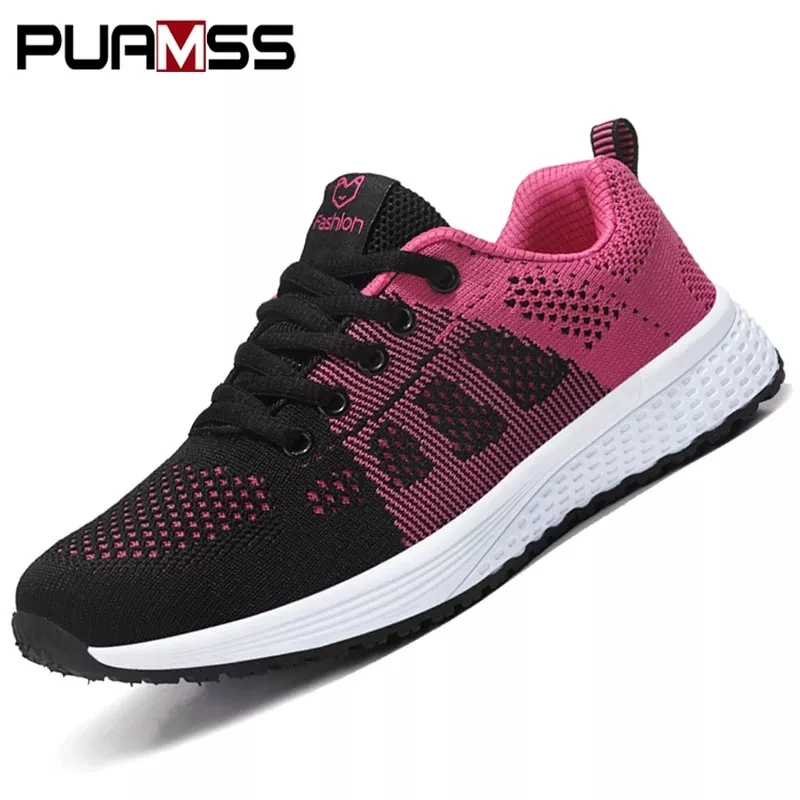 Women Sport Shoes Fashion Platform Sneakers Ladies Spring Summer Flats Running Shoes for Women Casual Shoes Mesh Jogging Tennis - Image 2