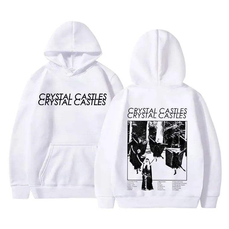 Vintage Crystal Castles Band Hoodie Men Women Gothic Punk Rock Hooded Sweatshirt Men's Fashion Loose Oversized Pullover Hoodies - Image 5