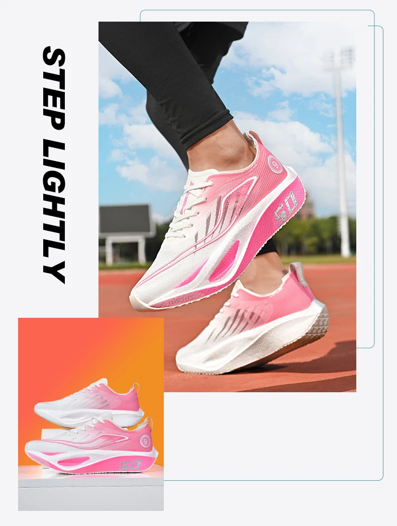 New Trendy Sports Running shoes, Comfortable and Breathable Men's and Women's Sports Casual shoes, Outdoor Large-sized Black 10 - Image 28
