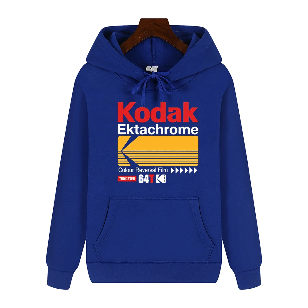 Kodak Brand Retro Trendy Print Autumn Winter Men Hoodie Daily Outdoor Sports Casual Warm Fashionable Y2K Streetwear Top Clothing - Image 5