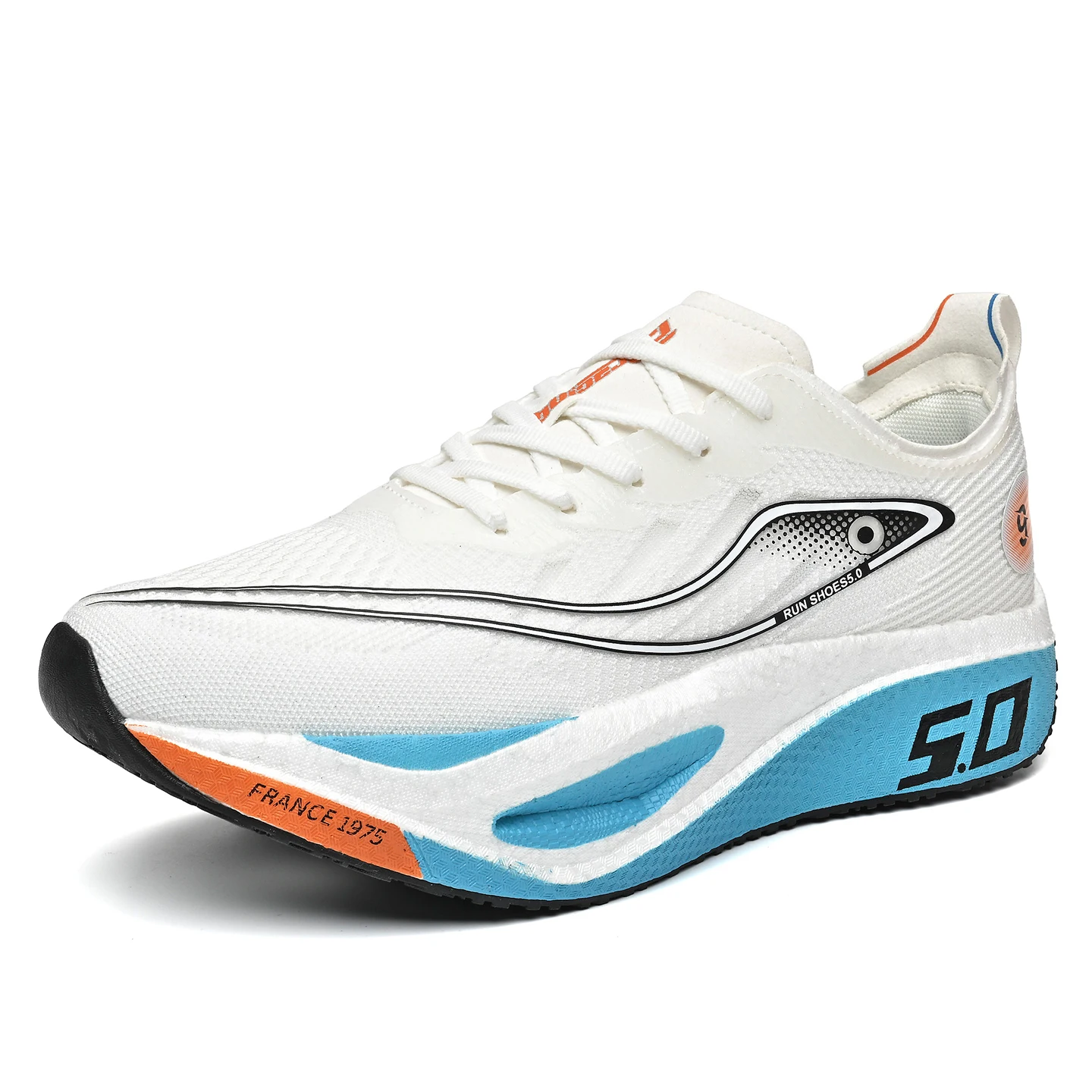 New Trendy Sports Running shoes, Comfortable and Breathable Men's and Women's Sports Casual shoes, Outdoor Large-sized Black 10 - Image 10