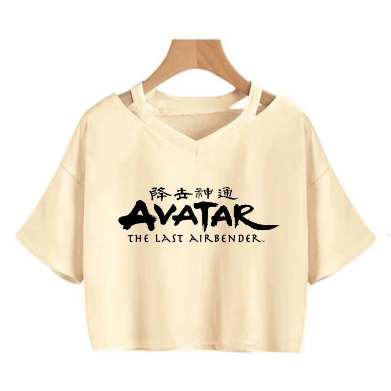 Avatar The Last Airbender T Shirt Women Kawaii Crop Top Anime Appa Tshirt Funny Cartoon Graphic Tee Shirt Fashion T-shirt Female - Image 29