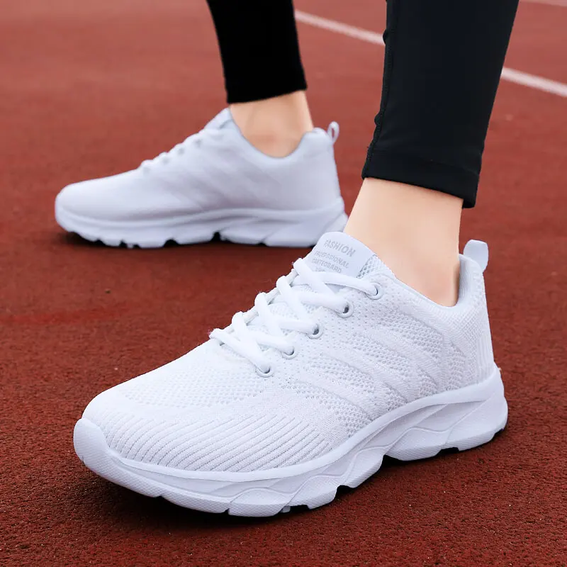 New Sneakers Women Casual Shoes Fashion Breathable Walking Mesh Flat Shoes Women 2024 Tenis Feminino White Ladies sports Shoes - Image 5