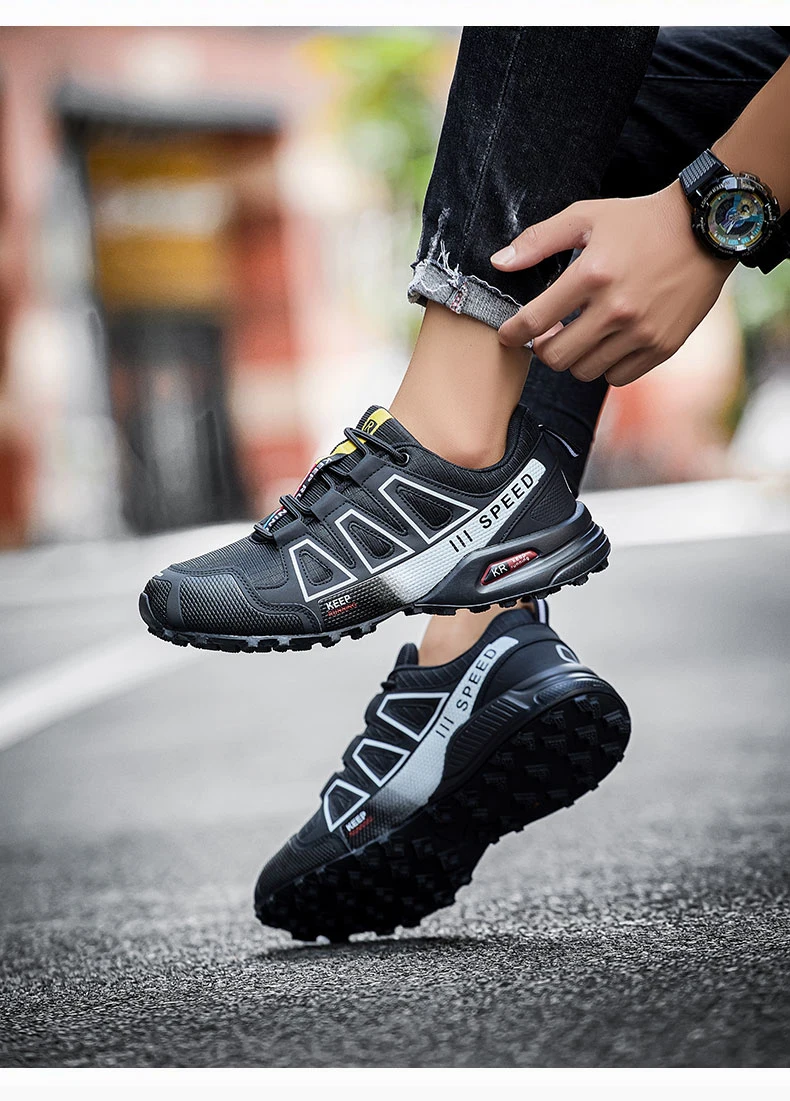 Men‘s Waterproof Hiking Shoes Outdoor Trainers Lace-up Climbing Shoes Women Trekking Sneakers Anti-slip Hunting Tactical Sneaker - Image 20