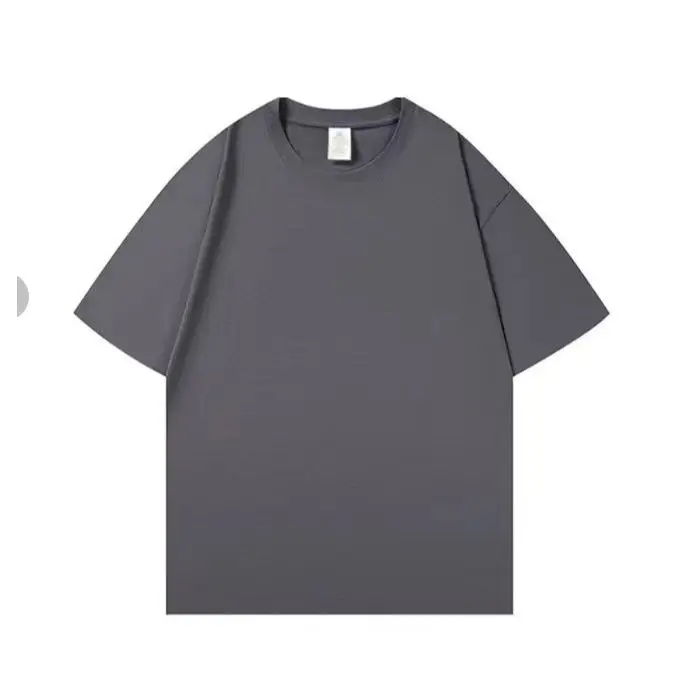 Summer 100% Cotton Oversized T shirts for Women Men Brown Casual Female Korean Streetwear Tees Unisex Basic Solid Young Cool Top - Image 9