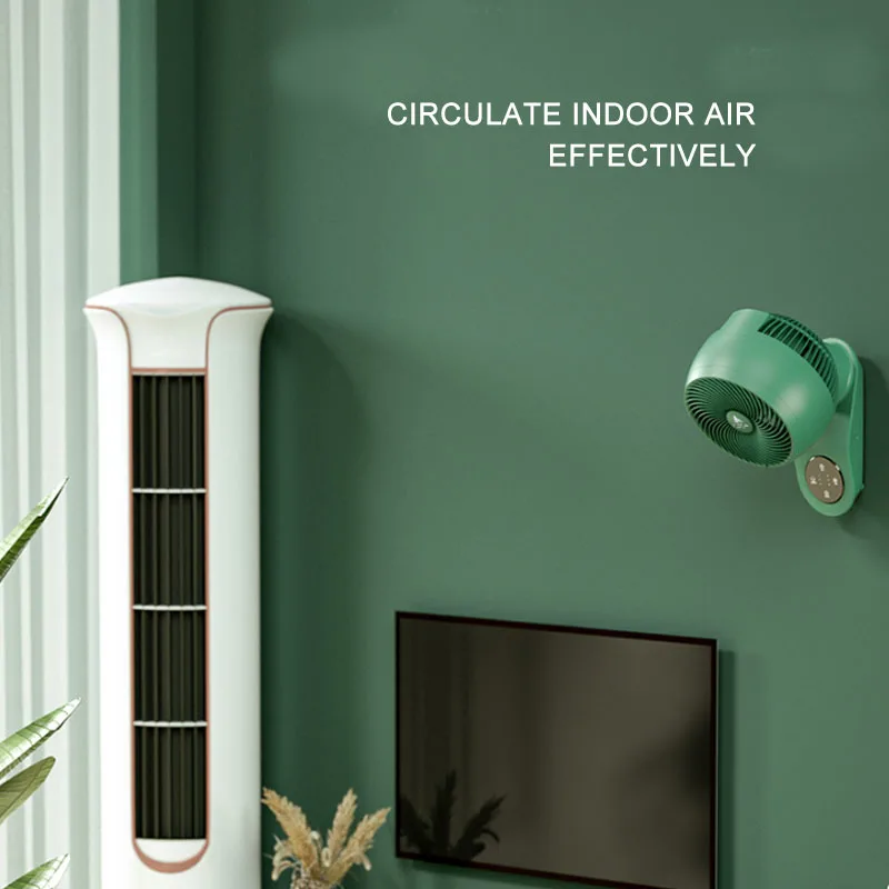 220V Electric Fan Oscillating 3 Blades 3 Speeds Adjustable Wall Mounted Fan Remote - Image 3