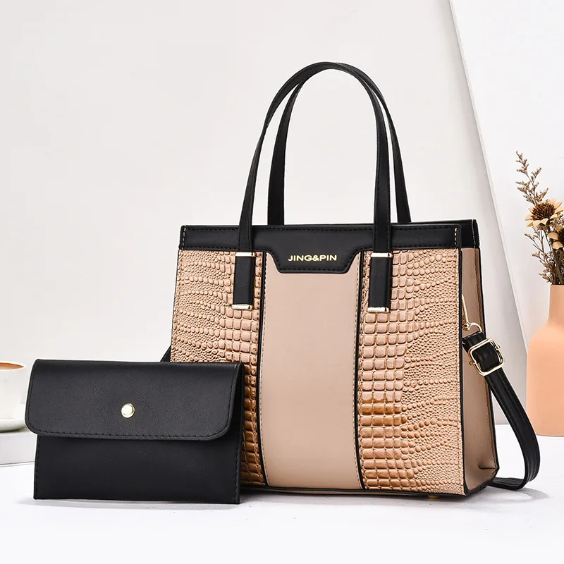 New Women's Luxury PU 2-piece Set Leather Handbags and Purses High Quality - Image 11
