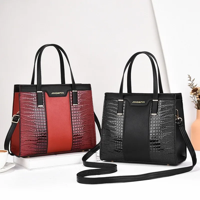 New Women's Luxury PU 2-piece Set Leather Handbags and Purses High Quality - Image 6