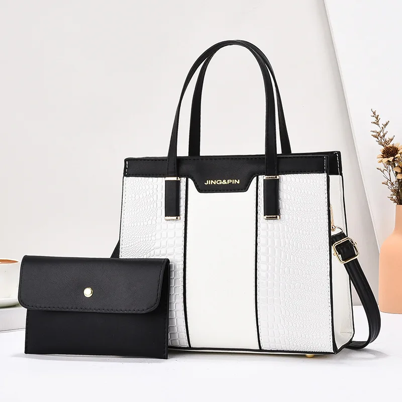 New Women's Luxury PU 2-piece Set Leather Handbags and Purses High Quality - Image 7