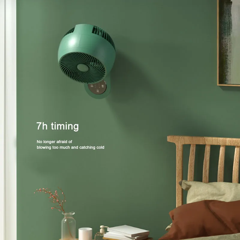 220V Electric Fan Oscillating 3 Blades 3 Speeds Adjustable Wall Mounted Fan Remote - Image 6