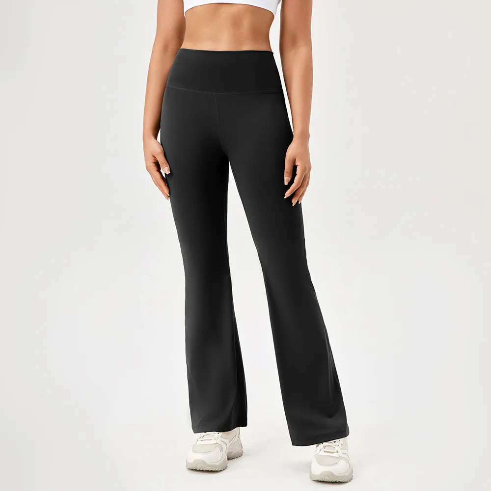 YIYI Women's Wide Leg Yoga Pants Soft High Waisted Butt Lift Workout Flare Leggings Casual Bootcut Bootleg Gym Fitness Pants - Image 7