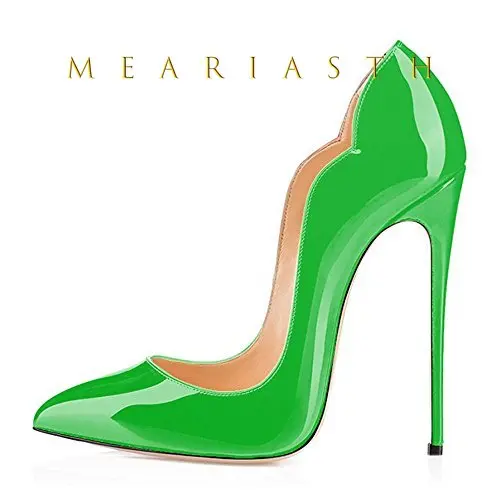 12cm Heels Women Patent Leather High Thin Heel Shoes - Image 15