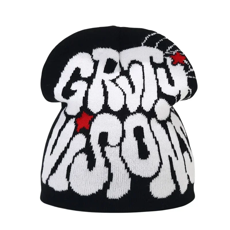 Y2K Letter Knitted Winter Autumn Beanie Cap - Image 41