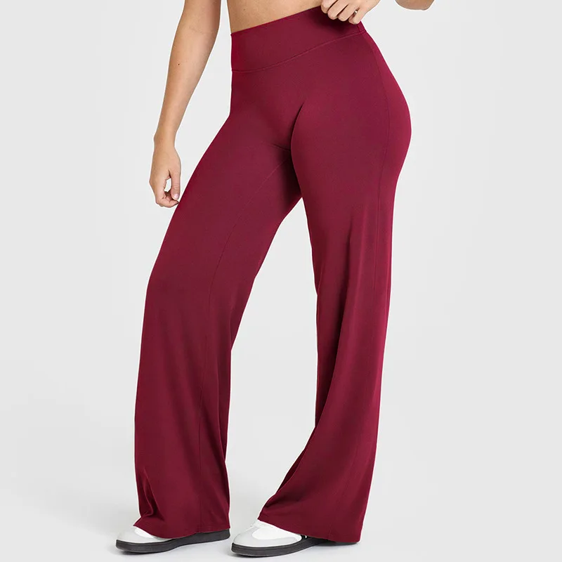 STOUREG Sport Trousers Straight-Leg Pants Ultra Soft Butter Fabric Women's Mid-Waist Yoga Pants GYM Naked Feel Pilates Running - Image 22