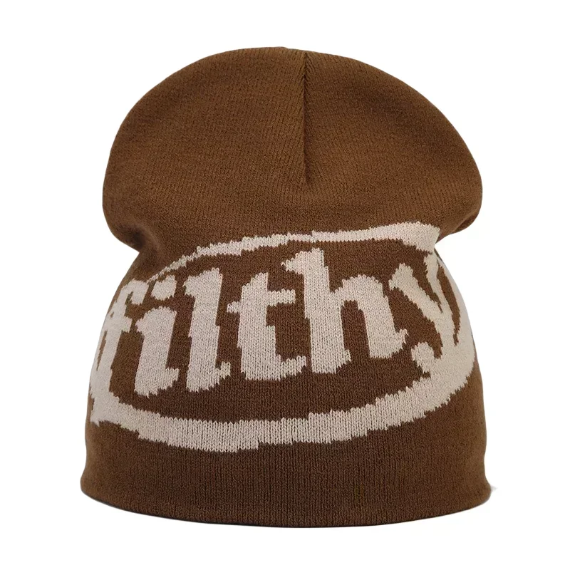 Y2K Letter Knitted Winter Autumn Beanie Cap - Image 113