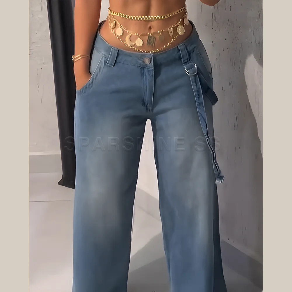Jeans for Women Straight Pants Vintage Denims - Image 5