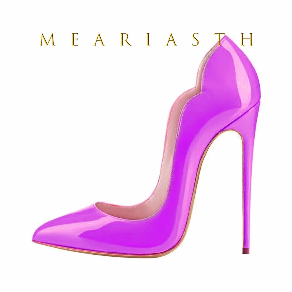 12cm Heels Women Patent Leather High Thin Heel Shoes - Image 22