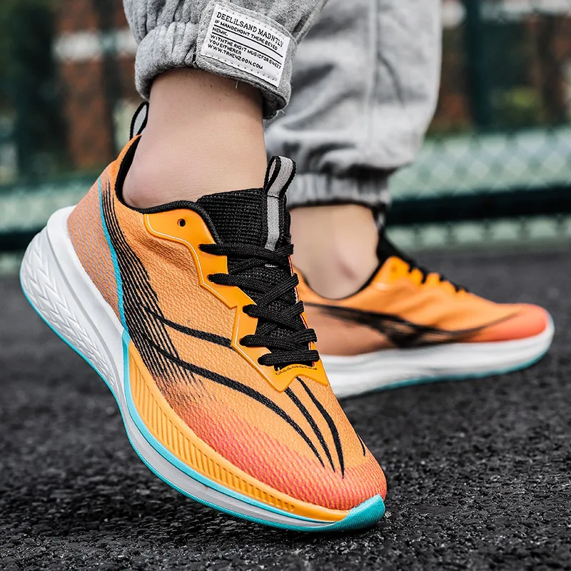Running Shoes Carbon Board Speciality Marathon Men Sports Breathable Lightweight Women's Comfortable Athletic Men's Sneakers - Image 4