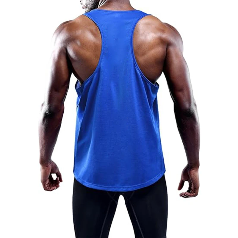 Running Tank Top Men Summer Sport Gym Vest Quick Dry Training Tanktop Workout Singlets Man Fitness Bodybuilding Sleeveless Shirt - Image 7