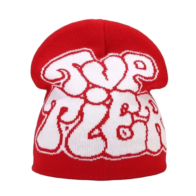 Y2K Letter Knitted Winter Autumn Beanie Cap - Image 33