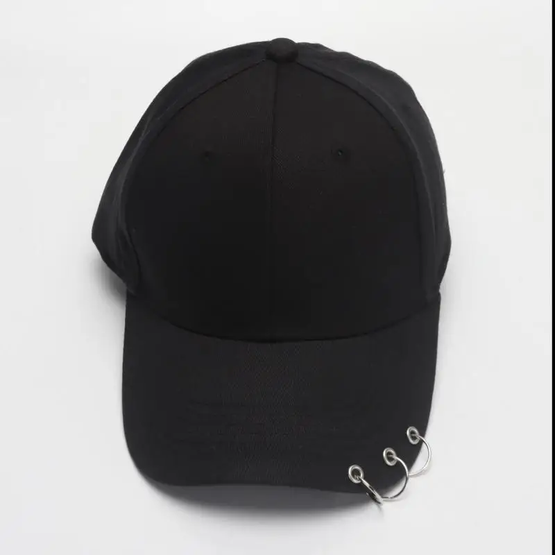 Hip Hop Women's Baseball Cap With Ring Circle Snapback Hats For Men Women Unisex Dad Hat Adjustable Kpop Korean Style Gorra - Image 5