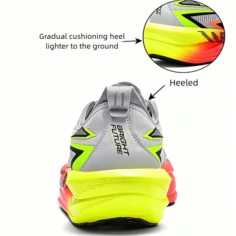 Running Shoes Carbon Board Speciality Marathon Men Sports Breathable Lightweight Women's Comfortable Nonskid Chunta Sneakers - Image 4