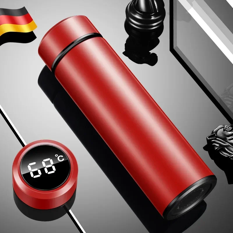 500ML Temperature Display Thermos Cup Stainless Steel Divided Thermos Bottle - Image 9