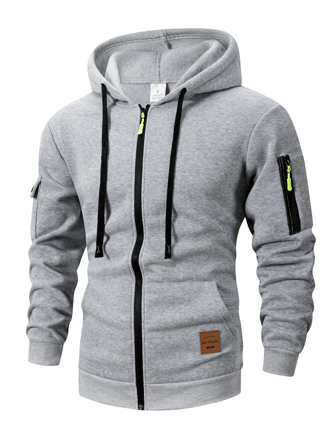 2025 New Autumn Men Sweatshirts Long Sleeve Jacket Hoodie Zipper Closure Jacket Male Hoodies Sweatshirt Slim Fit Male Clothing - Image 3