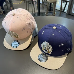 Alternative view of Flat hat hip hop hat spring and summer thin A letter Joker sun protection baseball cap straight hat big head circumference