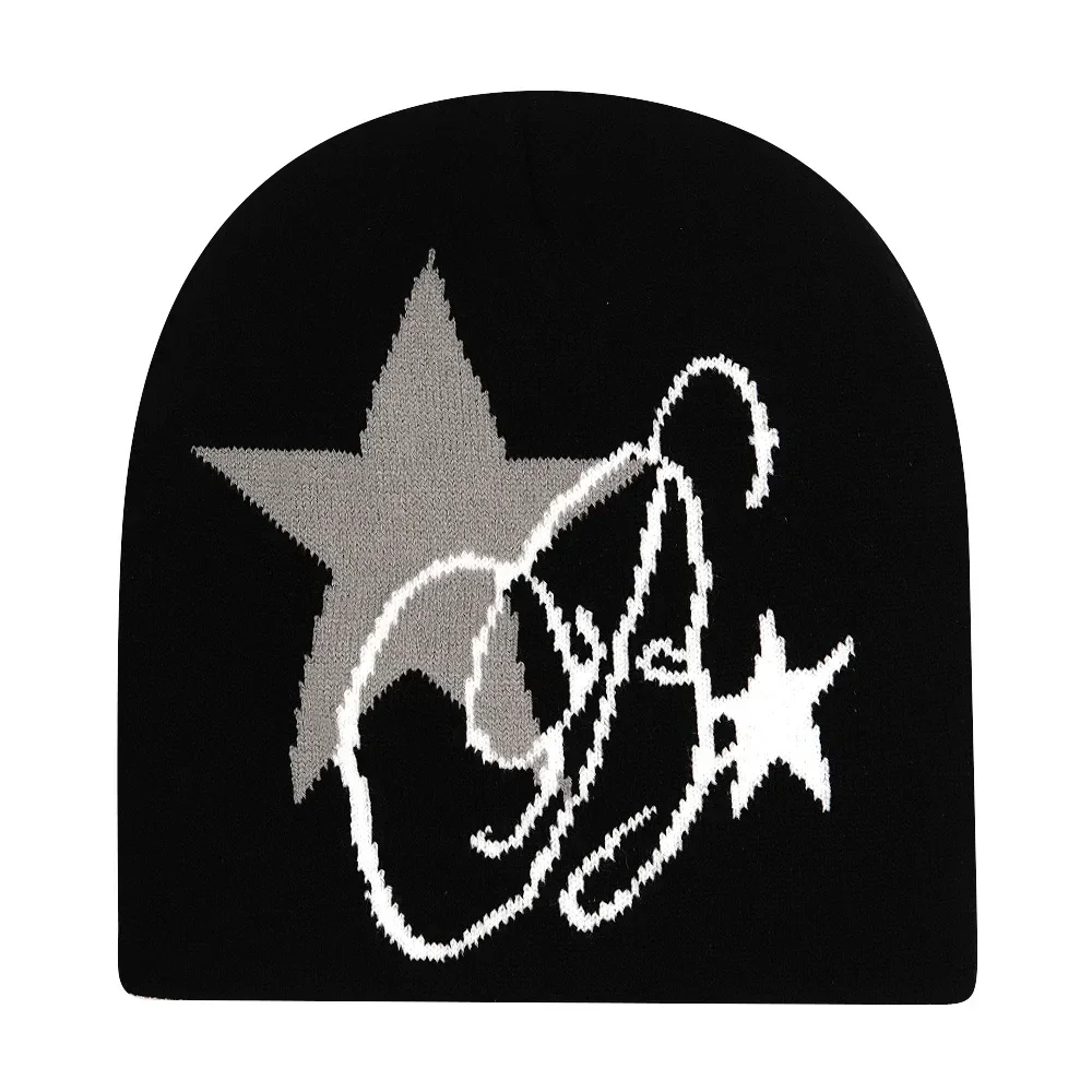 Y2K Letter Knitted Winter Autumn Beanie Cap - Image 109