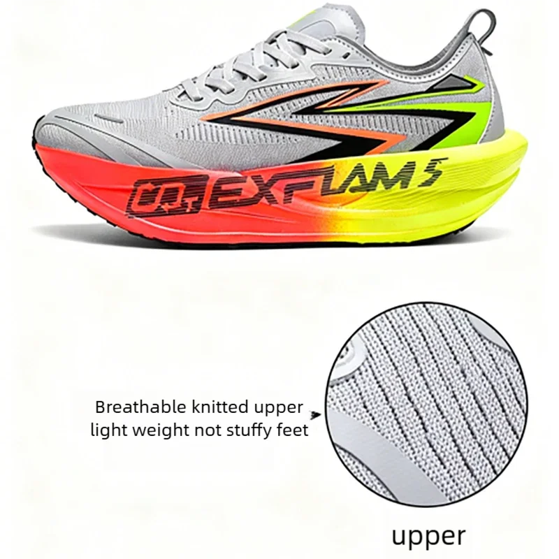 Running Shoes Carbon Board Speciality Marathon Men Sports Breathable Lightweight Women's Comfortable Nonskid Chunta Sneakers - Image 2
