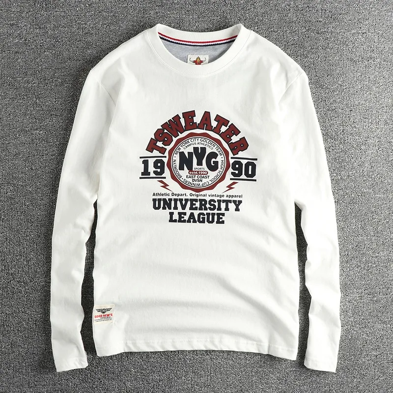 long sleeve T-shirt men's cotton casual base shirt - Image 2
