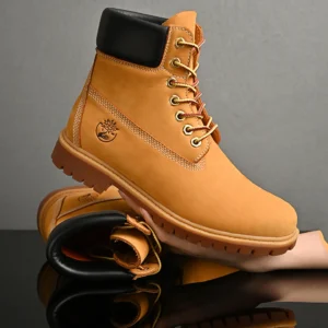 Real Leather Boots ex Outdoor Workwear Winter Fce Lined High Top Cotton For Men And Women