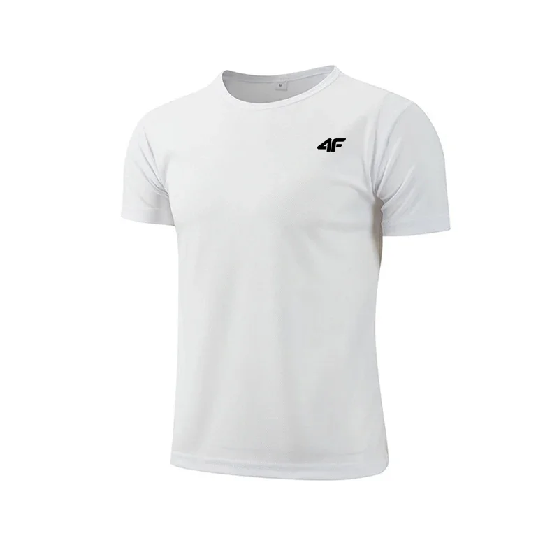 Men's Summer Exercise Trainning T-shirt High Quality Breathable Quick Dry Short Sleeved Top Marathon Gym Fitness Basketball Tees - Image 3